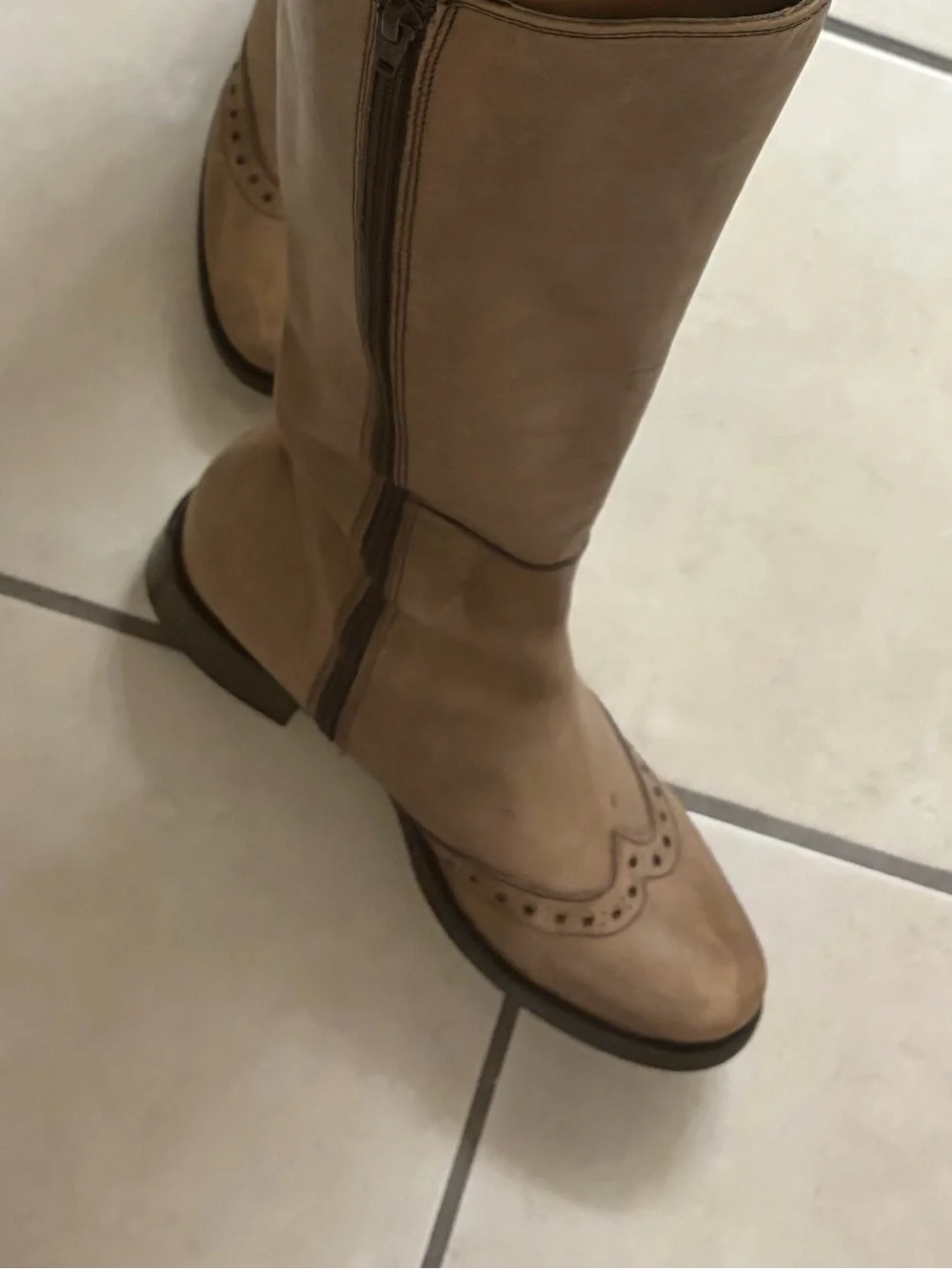 Tall Women's Riding Boots in Taupe